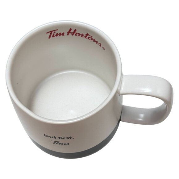 Tim Hortons Mug "but first Tims" White Ceramic Brand New 2025 - Picture 4 of 9